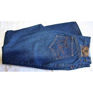 CHRISTIAN LACROIX VINTAGE BLUE JEANS 100% Cotton Denim Hi-Rise Straight Leg Sz30
